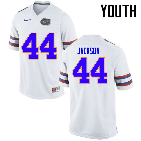 Florida Gators Youth #44 Rayshad Jackson College Football Jerseys White